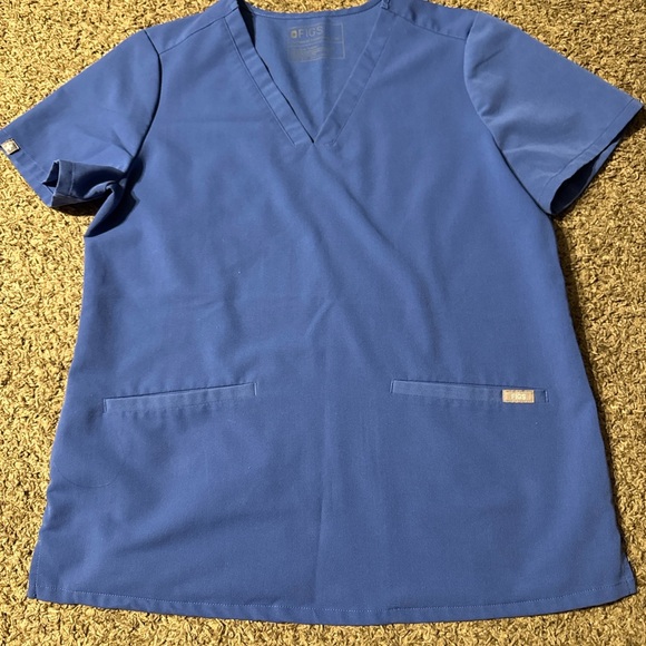 Figs Tops - Figs Royal Blue Women's Short Sleeve Top